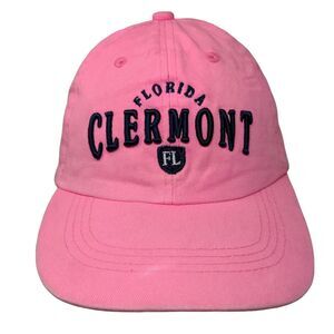 Clermont Florida Strapback Hat Pink One Size Embroidered ALYS Trading